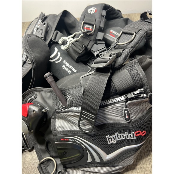 Mares Hybrid AT BCD Airtrim Tech Scuba Dive Diving Vest Dive Knife Sz XL Pro EUC - Picture 10 of 16